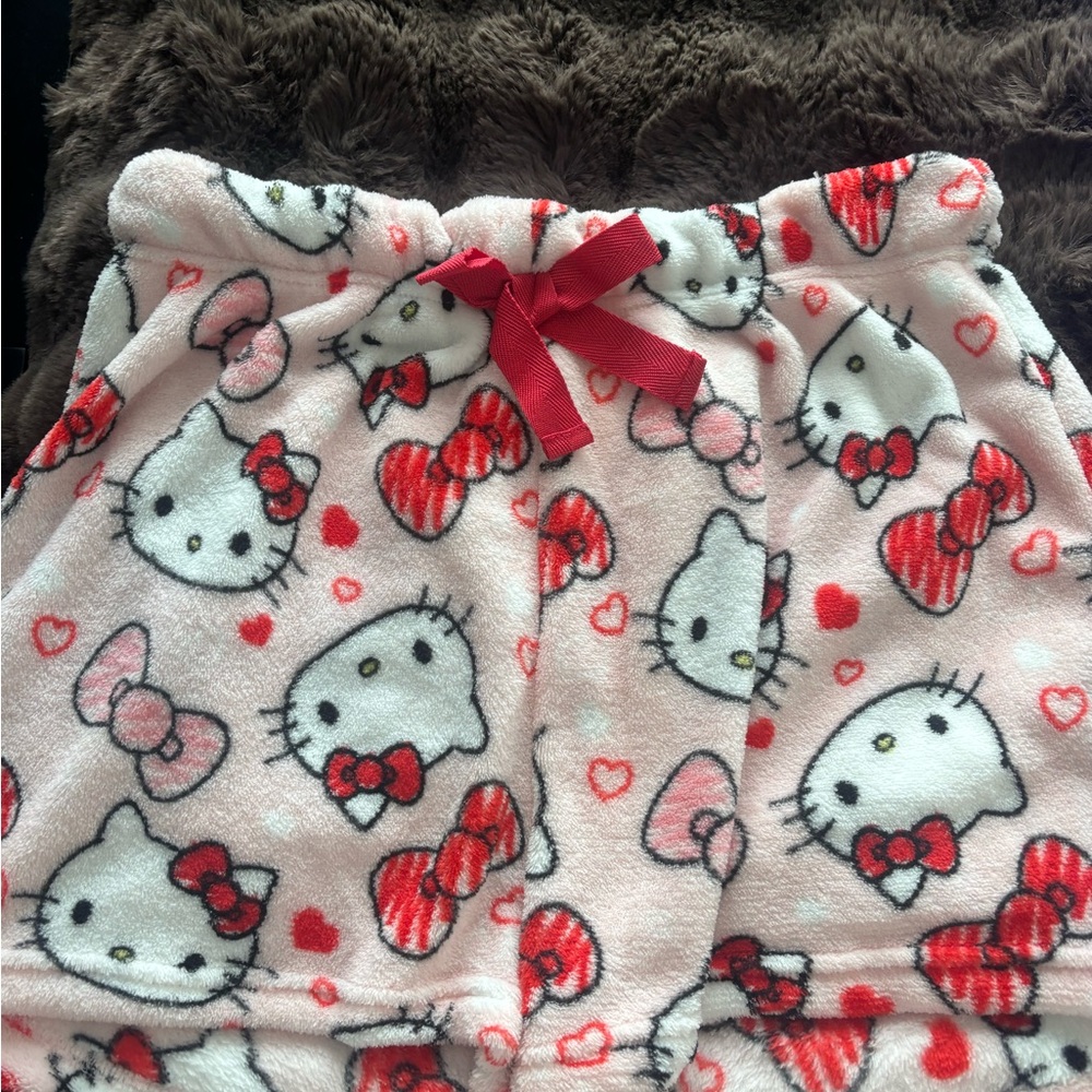 Hello Kitty Pink Fleece Shorts Plush